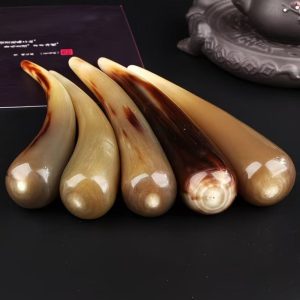 匠心手作 ·黄牛角敲胆经拨筋棒