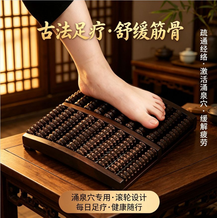 匠心手作 ·古法足底按摩滚轮板
